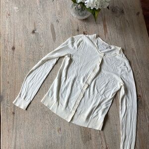 Loft Cream Button-up Sweater